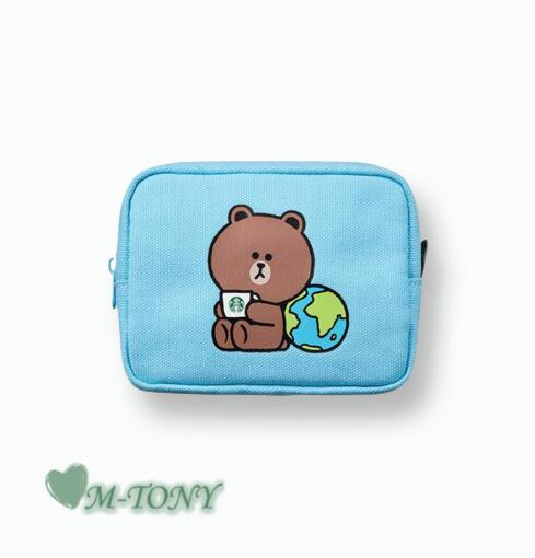 Starbucks スターバックスLF アースデイ ポーチ(C)Linefriends Earth Day pouch海外限定品/日本未発売/スタバ/タンブラー/スタバタンブラー/スタバマグ/マグカップ/クリスマス/バレンタイン/ハロウィンのサムネイル