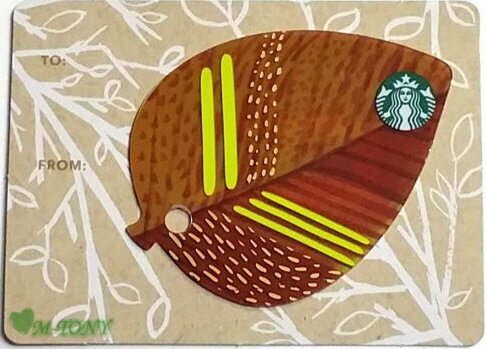 [送料無料]Starbucks スターバックスミニ リーフ カード D ☆韓国/送料無料/クリックポスト発送/ギフト包装/海外限定品/日本未発売/スタバ/タンブラー/マグ/クリスマス/バレンタイン/ハロウィン