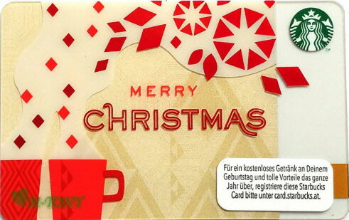 [送料無料]Starbucks スターバックスオーストリアカード Merry Christmas 2013オーストリアカード/送料無料/クリックポスト発送/ギフト包装/海外限定品/日本未発売/スタバ/タンブラー/マグ/クリスマス/バレンタイン/ハロウィン