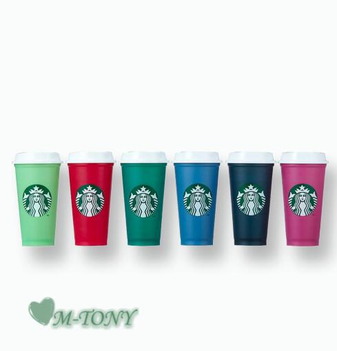 Starbucks スターバックスホリデー カラーチェンジング リユーザブル カップ セット 6個colorchanging reusable cup set 6p473ml☆海外限定品/日本未発売/スタバ/タンブラー/スタバタンブラー/マグカップ/クリスマス/バレンタイン/ハロウィン/Xmasのサムネイル