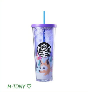 Starbucks スターバックスクリスマス ホリデー フォレスト コールドカップ タンブラー710ml(24oz)、ギフト包装☆海外限定品/日本未発売/スタバ/タンブラー/マグ/クリスマス/バレンタイン/ハロウィン