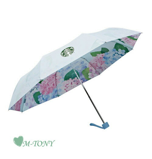 Starbucks スターバックス韓国 済州島 あじさい 折りたたみ 雨晴兼用傘/傘/日傘/韓国 ☆ 海外限定品/日本未発売/スタバ/タンブラー/スタバタンブラー/スタバマグ/マグカップ/クリスマス/バレンタイン/ハロウィンのサムネイル
