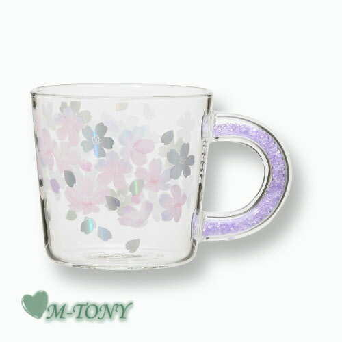 Starbucks スターバックスSAKURA 2023 ビーズハンドル 耐熱グラスマグ355ml ☆ スタバ/タンブラー/スタバタンブラー/スタバマグ/マグカップ/クリスマス/バレンタイン/ハロウィン/springのサムネイル