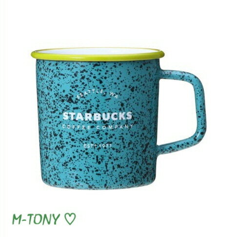 Starbucks スターバックス2017 エナメル マグ グリーン414ml ギフト包装☆スタバ/タンブラー/マグ/クリスマス/バレンタイン/ハロウィンのサムネイル