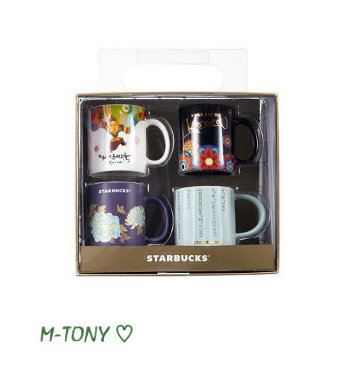 Starbucks スターバックス韓国 KOREA コリア デミカップ セット(4ea)89ml、ギフト包装/海外限定品/日本未発売/スタバ/タンブラー/マグ/クリスマス/バレンタイン/ハロウィンのサムネイル