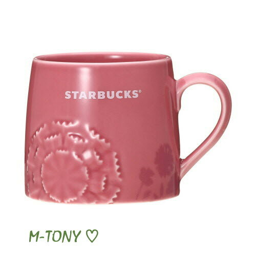 Starbucks スターバックスマグ エンボス カーネーション355ml 母の日 マグカップ☆スタバ/タンブラー/マグ/クリスマス/バレンタイン/ハロウィン