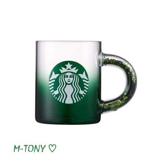 Starbucks スターバックスグリッター ハンドル グラス マグカップ グリーンGlitter handle glass355ml ☆ 海外限定品/日本未発売/スタバ/タンブラー/スタバタンブラー/スタバマグ/マグカップ/クリスマス/バレンタイン/ハロウィン/Xmasのサムネイル