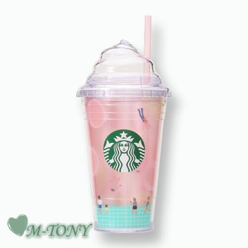 Starbucks スターバックスホイップリッド コールドカップ タンブラー ピーチフルパラダイス473ml ☆ スタバ/タンブラー/スタバタンブラー/スタバマグ/マグカップ/クリスマス/バレンタイン/ハロウィン/summerのサムネイル