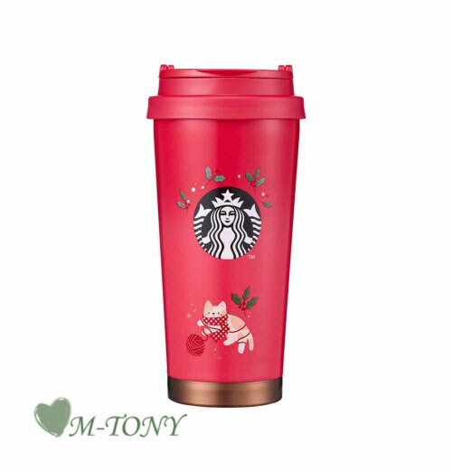 Starbucks スターバックス SS ステンレス ホリデー ホーリー キャット エルマ タンブラー レッドholy cat elma tumbler473ml(16oz) ☆ 海外限定品/日本未発売/スタバ/タンブラー/スタバタンブラー/スタバマグ/マグカップ/クリスマス/バレンタイン/Xmas