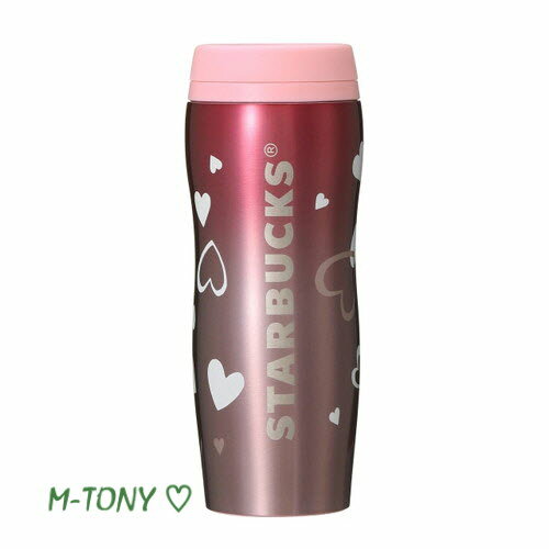 Starbucks スターバックスバレンタイン カーヴド ステンレスボトル ハート355ml(12oz) ☆ スタバ/タンブラー/スタバタンブラー/スタバマグ/マグカップ/クリスマス/バレンタイン/ハロウィン/Valentine's Dayのサムネイル
