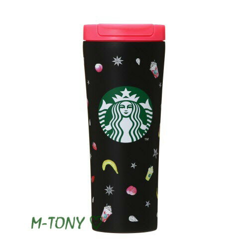 Starbucks スターバックスステンレス タンブラー フラペチーノ マットブラック355ml(12oz)、ギフト包装/スタバ/タンブラー/マグ/クリスマス/バレンタイン/ハロウィンのサムネイル
