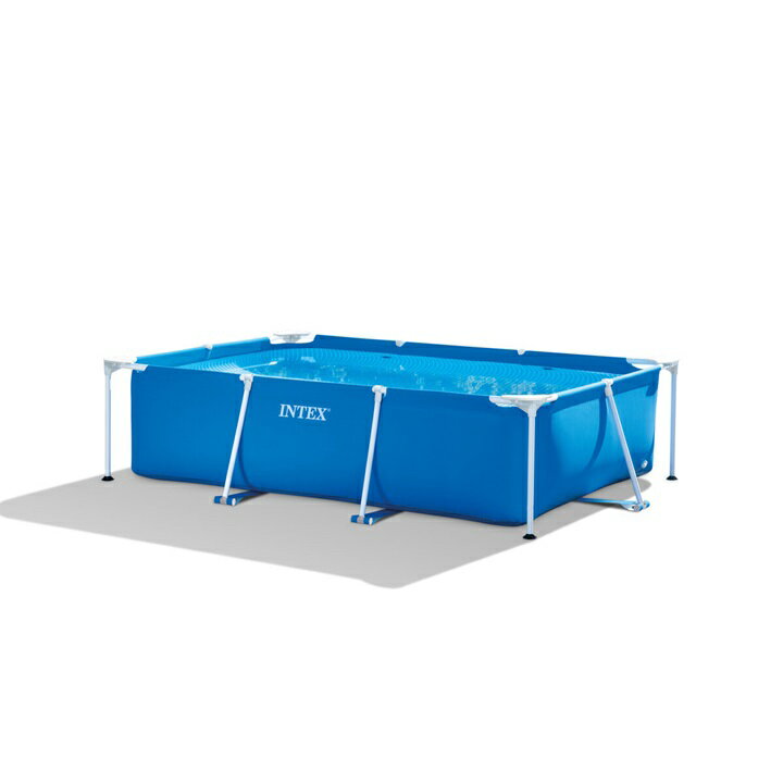 【キャンセル不可】【カバー付き】インテックス フレームプール 3m×2m×75cm INTEX FRAME POOL (3m×2m×75cm) 3,834L (586773)　プールカバー付き 空気入れ不要 ビニールプール 大型 長方形 子供用 犬用 ファミリープール イベント 【配送種別A】