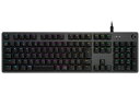 ロジクール キーボード G512 Carbon RGB Mechanical Gaming Keyboard (Tactile) G512r-TC ブラック 【配送種別A】