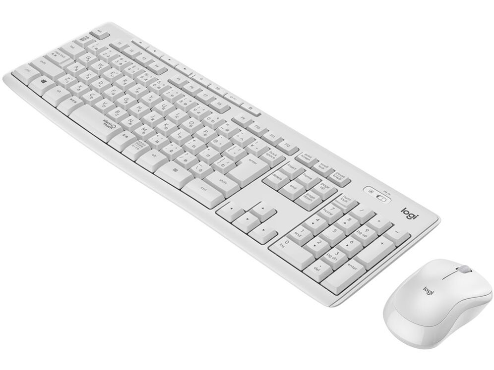 ロジクール キーボード MK295 Silent Wireless Keyboard and Mouse Combo MK295OW [オフホワイト] 【配送種別A】