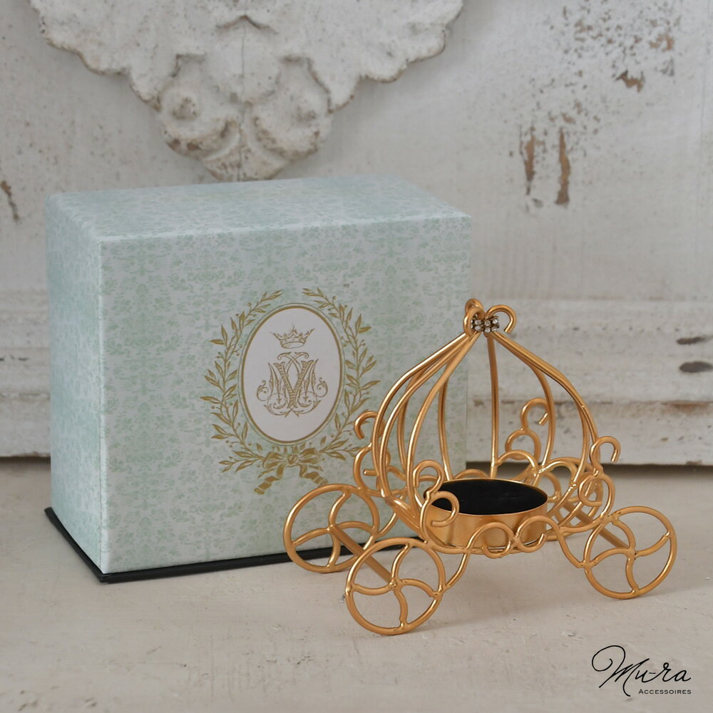 シンデレラのかぼちゃの馬車をモチーフとしたジュエリーケース アクセサリーケース プレゼント ギフト ホワイトデー リングピロー プリンセス ウェディング 結婚式...