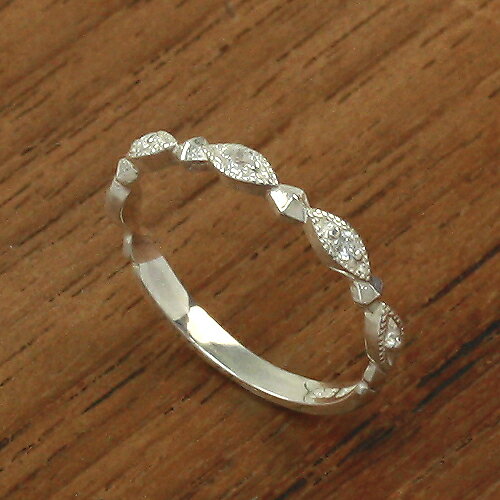 ムーラ リング 指輪 レディース シンプル クラシックリング シルバー ホワイトトパーズ キュービックジルコニア 1号-13号 MR0144-SL 母の日 ギフト