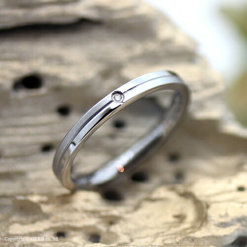 リング 指輪 女性用 レディース クロスカット ダイヤモンド シルバー 刻印可能 名入れ メッセージ 刻印 ステンレス 金属アレルギー TR0045 プレゼント ギフト ホワイトデー