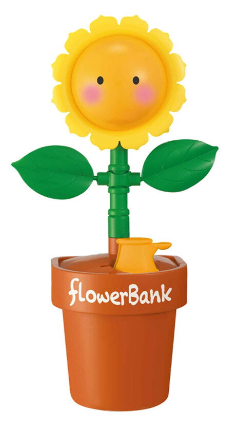 パッケージサイズ：93×265×97mm コインを入れると花が動く、しゃべる、歌う、踊る！ とってもかわいい癒し系貯金箱の新シリーズ。