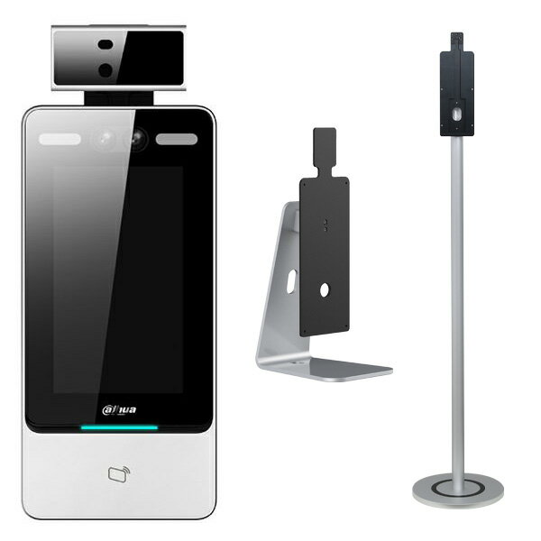 入り口に設置し、初期段階のスクリーニング用ツールとして最適【3/18限定 全品ポイントUP】額測温顔認識アクセスコントローラーセット DHI-ASI7213Y-V3-T1 体温 マスク自動検知