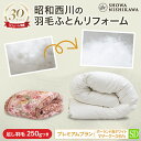 【P10倍 ※11/3迄】昭和西川公式 羽毛布団リフォーム(打ち直し) 【本掛け】 セミダブル プレミアムプラン ポーランドマザーグース95% 羽毛布団 クリーニング 宅配 布団クリーニング 羽毛布団丸洗い ホワイト セーフティーカローキルト