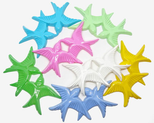 ペアバード（レプリカ）［cab-bir-rep-002]【手芸・手芸用品・手芸材料・手作り・アクセサリー・パーツ・カボション・ネックレス・ピアス・イヤリング・ヘアアクセサリー・アンティーク・ハンドメイド・素材】