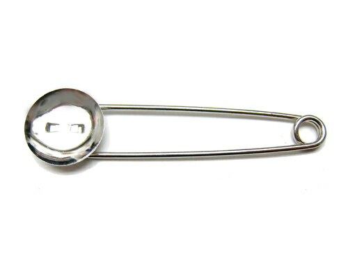 台付カブトピン6.0 　ボウル台1.8cm　2個[kab-034] 【カブトピン・キルトピン・アクセサリーパーツ・ビ..