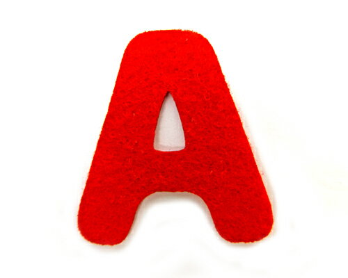 Alphabet - ★よりどり5個で送料無料★アイロンワッペン2枚・アルファベット3.0cm(A〜E)[irw-e-006]