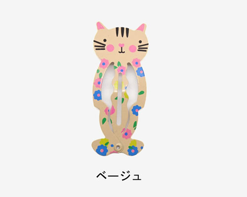 パッチンピン アニマル完成品 ネコ 同色2個セット[pp-a5-006] 【手芸 手芸用品 手芸材料 手作り アクセサリー ヘアピン ヘアクリップ パーツ ハンドメイド 素材 金具 ヘアピン パッチン】