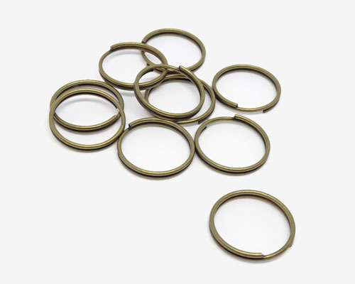 二重カン 1.0x17mm 10個［mp-nk-008] 【手芸・手芸用品・手芸材料・手作り・アクセサリー・パーツ・ネ..