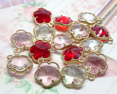 フレームストーン アプリコット［st-mt-uk-010] 【手芸・手芸用品・手芸材料・手作り・アクセサリー・パーツ・ビーズ・ネックレス・イヤリング・ピアス・ハンドメイド・素材】