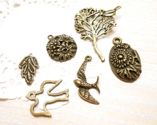 福袋 チャームアソート 花と鳥-3 [fu-cha-014]