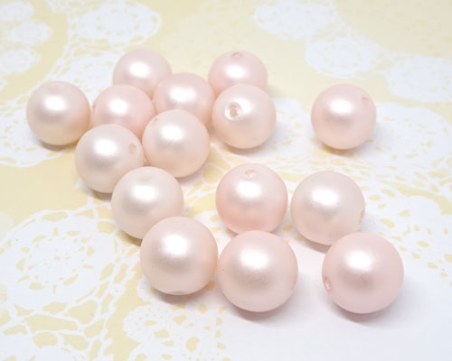 樹脂パール 11mm マット 65個 [st-p-uk-015] 【手作り・アクセサリー・パーツ・ネックレス・イヤリング..