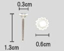 樹脂0.3台付ピアス 2ペア[ea-pi-023]