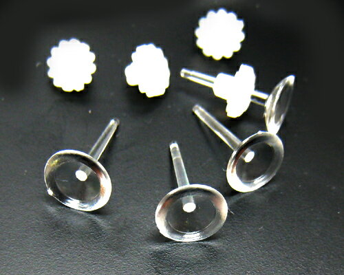 樹脂0.5台付ピアス 2ペア[ea-pi-024]