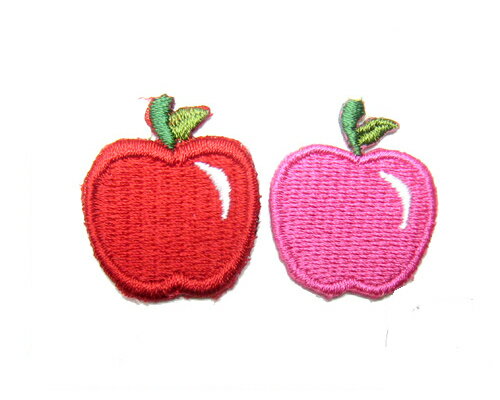 Rakuten - 刺繍ワッペン アップル2個[wap-026]