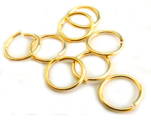 丸カン 1.0x10.5mm ゴールド[mp-ka-034]