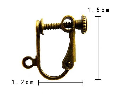 イヤリング金具 ネジカン2 1ペア[ea-pi-043]
