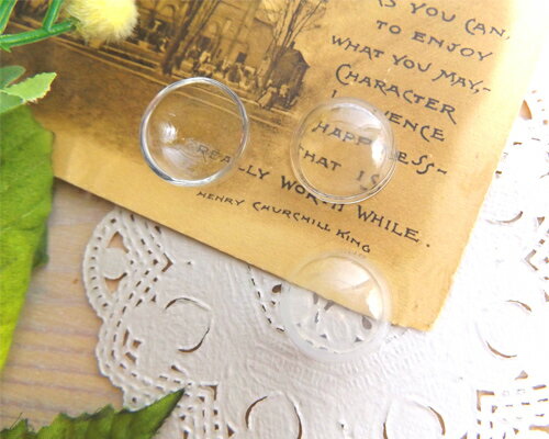 樂天商城 - ガラスドーム 半球　2.0cm　11個[oth-bin-044]