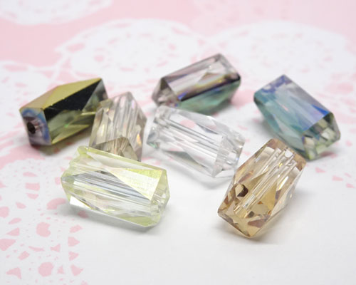 スクエアプリズム M 10個 [bea-350] 【手芸・手芸用品・手芸材料・手作り・アクセサリー・パーツ・ネッ..