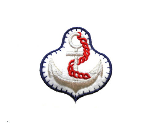 刺繍ワッペン　アンカーゴールド1個[wap-051]