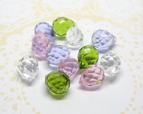 ラウンドドロップS 4個［st-nt-067] 【手芸・手芸用品・手芸材料・手作り・アクセサリー・パーツ・ビー..