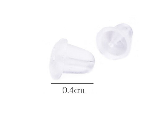 ピアスシリコンキャッチ4mm 100個[ea-pi-075]