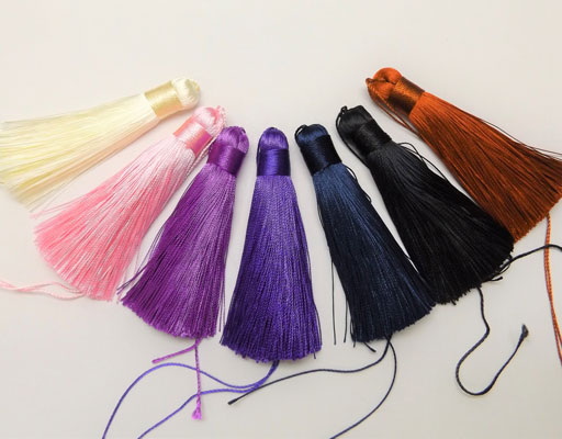 シルキータッセル8cm 2個[tas-005]