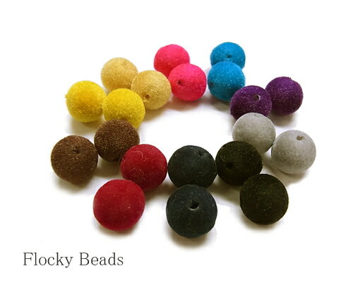 フロッキービーズ10mm 18個[bea-184]