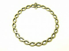 樂天商城 - ツイストL　金古美[foo-015kk]【フープ・アクセサリーパーツ・ビーズ】