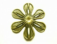 マリーゴールド　金古美　2個[suk-048kk]【透かし・フィグリー・アクセサリーパーツ・ビーズ】