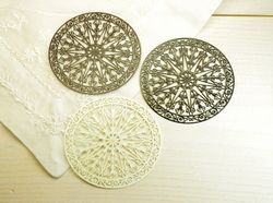 教会の窓　L　[suk-c-047-2]【透かし・フィグリー・腐食パーツ・アクセサリーパーツ・ビーズ】