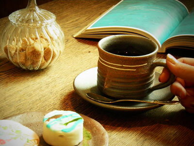 信楽焼 コーヒーカップ＆ソーサー �
