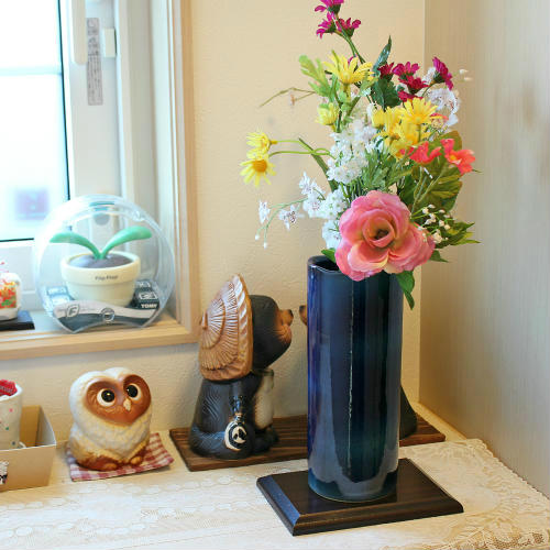 楽天市場】青 ブルー(素材(インテリア)陶器・磁器)(花瓶 楽天市場】青 ブルー(素材(インテリア)陶器・磁器)(花瓶