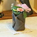 信楽焼 一輪挿し 黒 折包 小さい 花瓶 陶器 おしゃれ 花入 北欧 陶器 花びん 花器 フラワーベース プレゼント ギフト 信楽 信楽焼き やきもの(MB01...